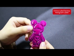 衣服の注文の布のバッジにアイロンをかけられて、TPUのラベルを浮彫りにした