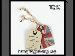 衣料品 ステッカー サプライヤー カスタム RFID 衣料品 ラベル ハング タグ RFID ハング タグ