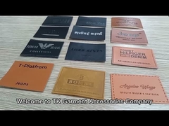 オーダーメイド パーソナライズド プレッシャー ローゴ ジーンズ 本物の革パッチ/革ラベル 衣料品