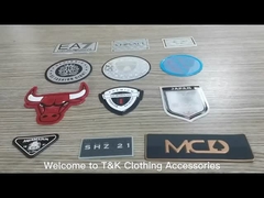 高品質シリコントランスファー3D熱プレスガーメントラベルシリコンバッジ、布用