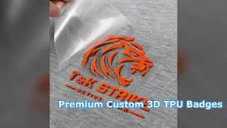 プレミアムアパレルブランディング用のカスタム 3D TPU バッジ