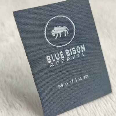 Factory Custom Luxury T Shirt Brand Logo Fashion Satin Woven Labels for Diy Clothing Use