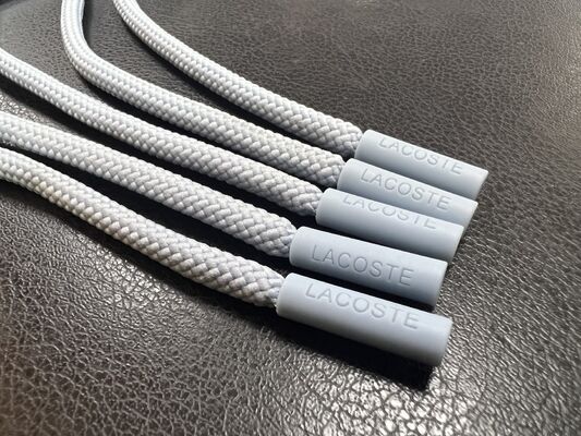 シリコン製ジッパープル - アパレル＆アクセサリー用ドローストリングチップ (グレー、5個入り)