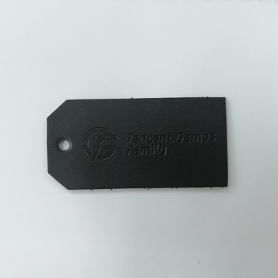 洗濯できるラベルは革パッチのスエードのMicrofiber PUを浮彫りにした
