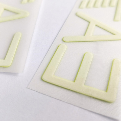 Ecoの反射効果の友好的な3Dシリコーンの熱伝達の衣類のラベル