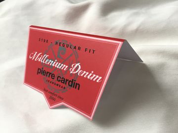 単一の側面はリサイクルされたペーパーこつの札、小売りのための中間によってを折られたこつの札印刷しました