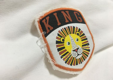 Merrowのボーダー習慣によってステッチされるパッチ、Tシャツのための刺繍されたパッチの衣類の鉄