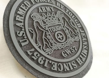2mmの厚さのゴム製名前は警察ポリ塩化ビニール パッチ、注文3dゴム パッチを分類します