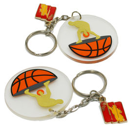 祝祭の方法設計習慣によって捺印される昇進項目シリコーンの記念品Keychain