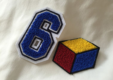 個人化された刺繍された数パッチ、刺繍された手紙パッチの鉄