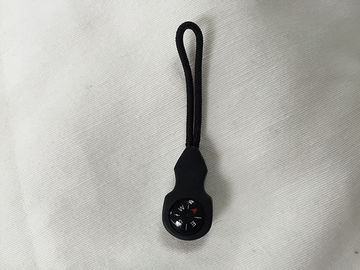 屋外のバックパックの黒のゴム製ジッパーの引き手の自動車-ロック機能