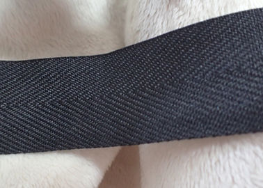 編まれたテープ、非伸縮性があるコードの黒色に塗るポリエステル無光沢の効果
