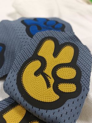 OEKOTEX 彫刻ロゴ 洗えるパッチ 取引可能なカスタムパッチ