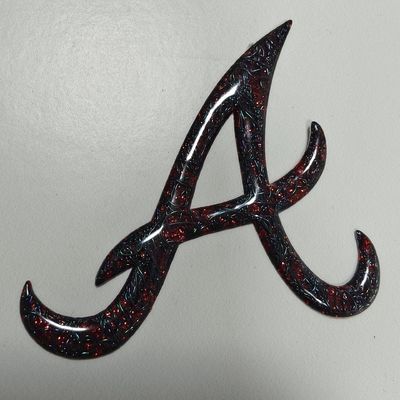 カスタマイズされた高周波3D TPUエンボスロゴ赤メタリック熱転写ラベル（バッグ用）