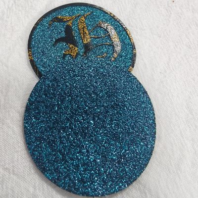OEM 銀糸刺身 織物パッチ 服装用