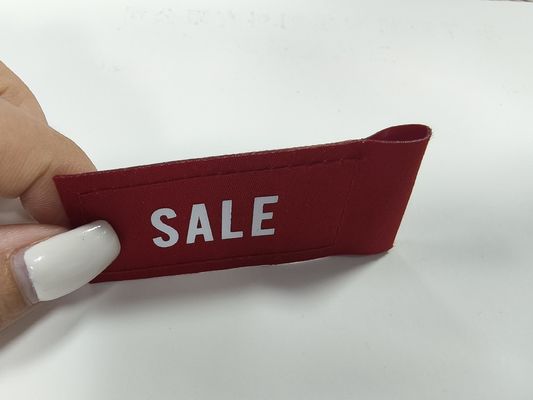 カスタマイズされたインク販売 タグ 服装パッチ スクリーン印刷 ロゴ 織りラベル