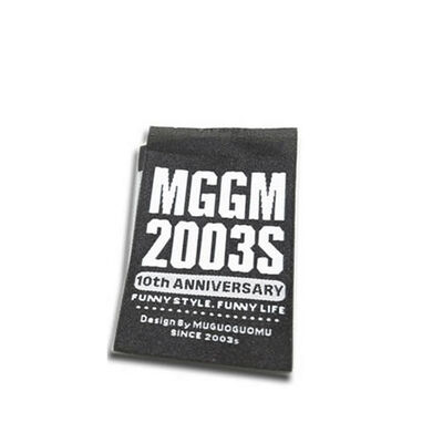 工場カスタムラグジュアリーTシャツロゴファッション織りラベル、DIY衣類用