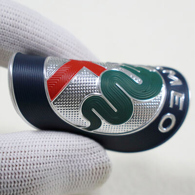 カスタム3D TPU電圧カーエンブレム - アルファロメオロゴ熱転写バッジ（自動車内装用）