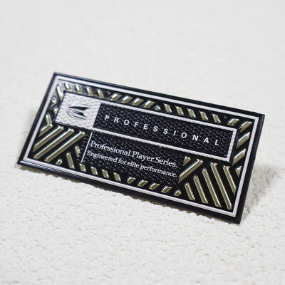 スポーツウェア用カスタムTPU高周波パッチ - メタリックゴールド＆ブラック プロプレイヤーシリーズバッジ