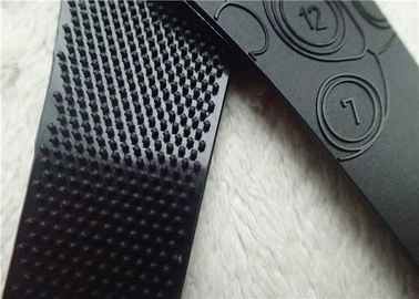 衣服の袖の注文の衣類は光沢がある浮彫りにされたプラスチック ロゴのTPUのヴェルクロ鈍いポーランドの表面を修繕します