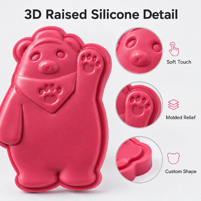 プロモーション記念品 プレゼント オーダーメイド 熊 冷蔵庫 マグネット バッジ フルカラー オエコテックス TPU 形 マグネット
