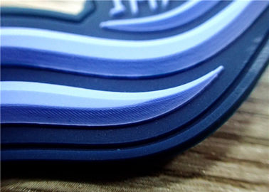S / 衣類のためのM/L濃紺3Dゴム製パッチ/ゴム ラベル