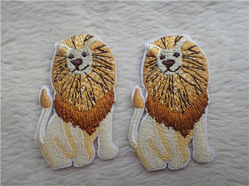 かわいい動物図多彩な絹はパッチの溶解-裏付けの接着剤--を刺繍しました