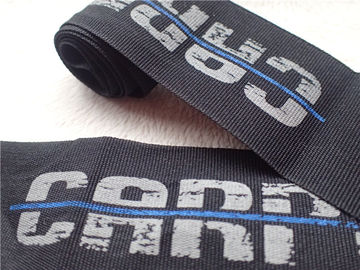 荷物の付属品の非伸縮性があるコード、37MMの印刷のロゴの平らなナイロン コードの革紐