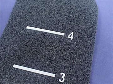 環境友好的で黒いヴェルクロ注文のホックおよびループ灰色TPUロゴの衣類パッチ