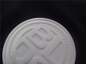 衣服または袋のための注文のゴム製ロゴ パッチ/円形のシリコーンのバッジ