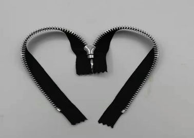 ハンドバッグおよびGarmantのためのアルミニウム金属の歯のジッパーの丸型