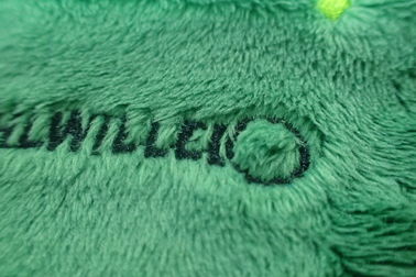 緑の長方形の習慣は荷物のためのビロードの生地のパッチを刺繍した