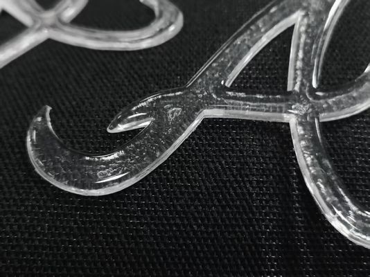 オーダーメイド イミテート アイス 半透明 輝く TPU ロゴ 衣類用 熱伝送バッジ