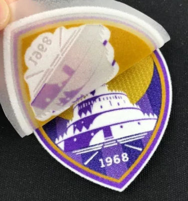 パーソナライズド印刷 足球チームクラブロゴ 3D フック熱伝送ラベル