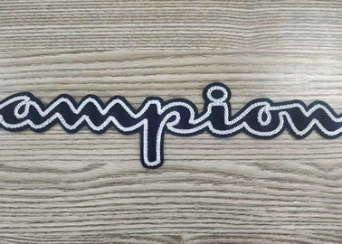 手紙タオル鉄または縫の習慣は刺繍のシュニール パッチを修繕します